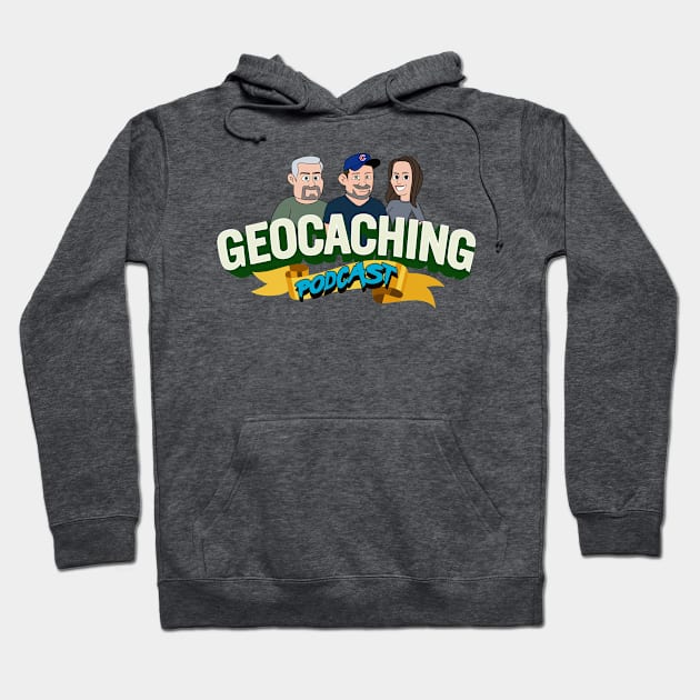 GCPC Logo w/ Hosts Hoodie by geocachingpodcast